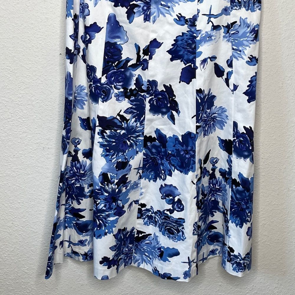 Chaps‎ Floral Blue Dress - Picture 3 of 7